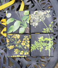 Load image into Gallery viewer, Botanical Floral Design Ceramic Coasters Set of Four