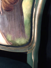 Load image into Gallery viewer, ‘Absinthe’ Vintage Velvet Bedroom Chair