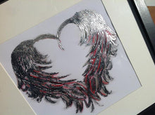 Load image into Gallery viewer, Silver Metal Leaf Feather Art work