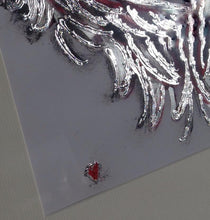 Load image into Gallery viewer, Silver Metal Leaf Feather Art work
