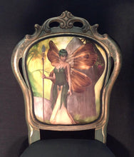 Load image into Gallery viewer, ‘Absinthe’ Vintage Velvet Bedroom Chair